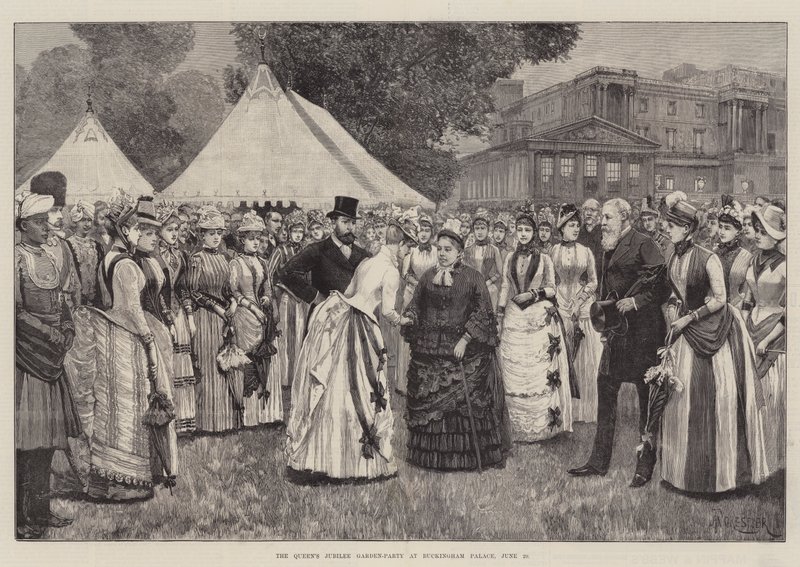Dronningens jubilæumshavefest i Buckingham Palace den 29. juni af Amedee Forestier