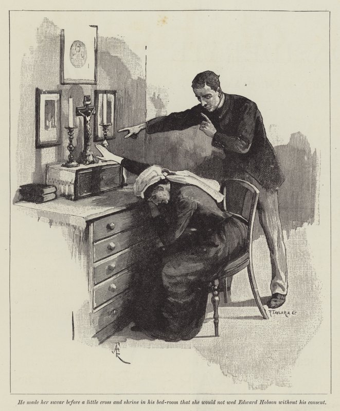 Sønnens veto, af Thomas Hardy af Amedee Forestier