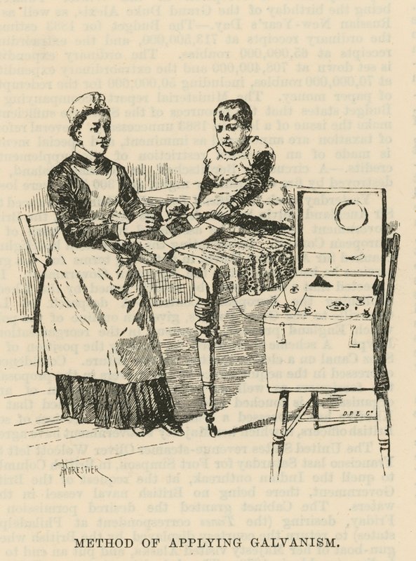 West End Hospital for Paralysis and Epilepsy, Welbeck Street, London: Metode til at anvende galvanisme af Amedee Forestier