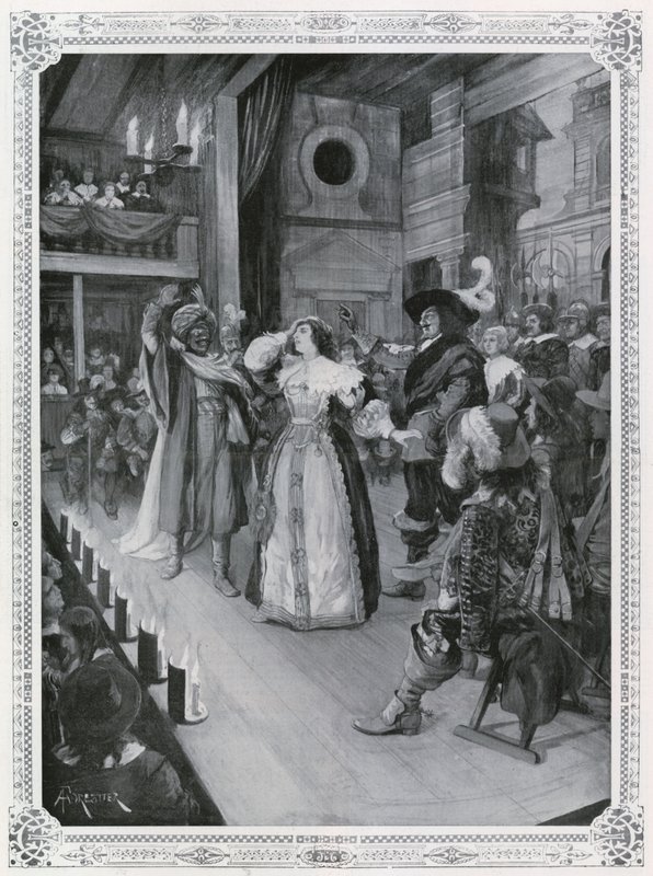 Kvinder dukker op på scenen for første gang: Othello, som produceret i december 1660 af Amedee Forestier