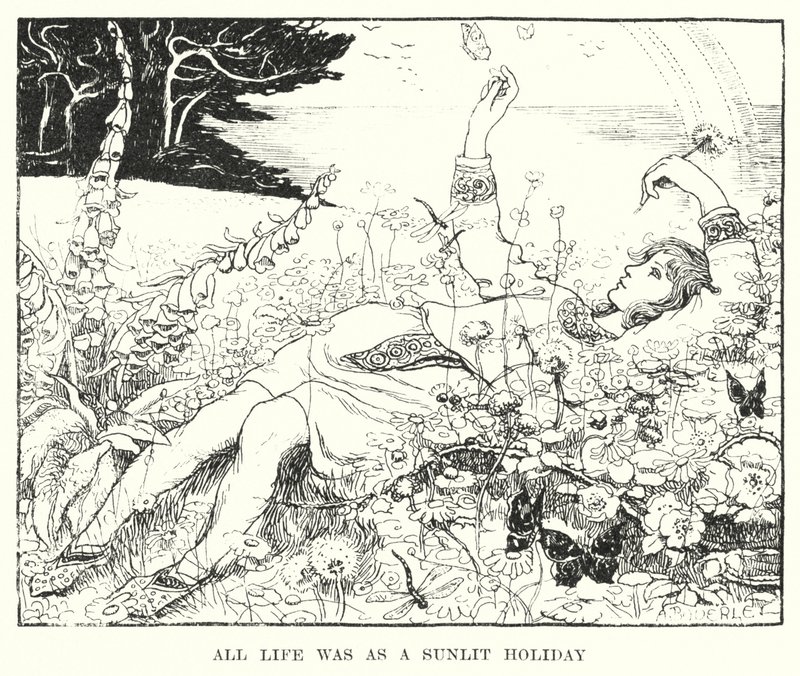 Alt liv var som en solbelyst ferie (gravering) af Amelia M. (attr.to) Bowerley or Bauerle
