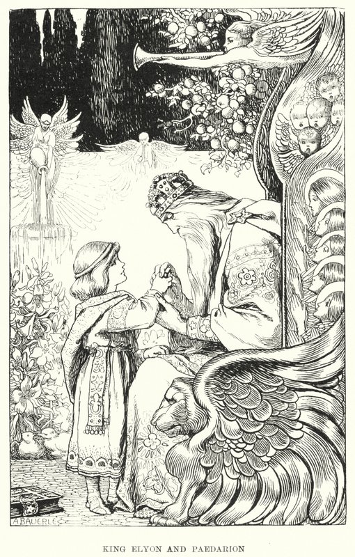 Kong Elyon og Paedarion (gravering) af Amelia M. (attr.to) Bowerley or Bauerle