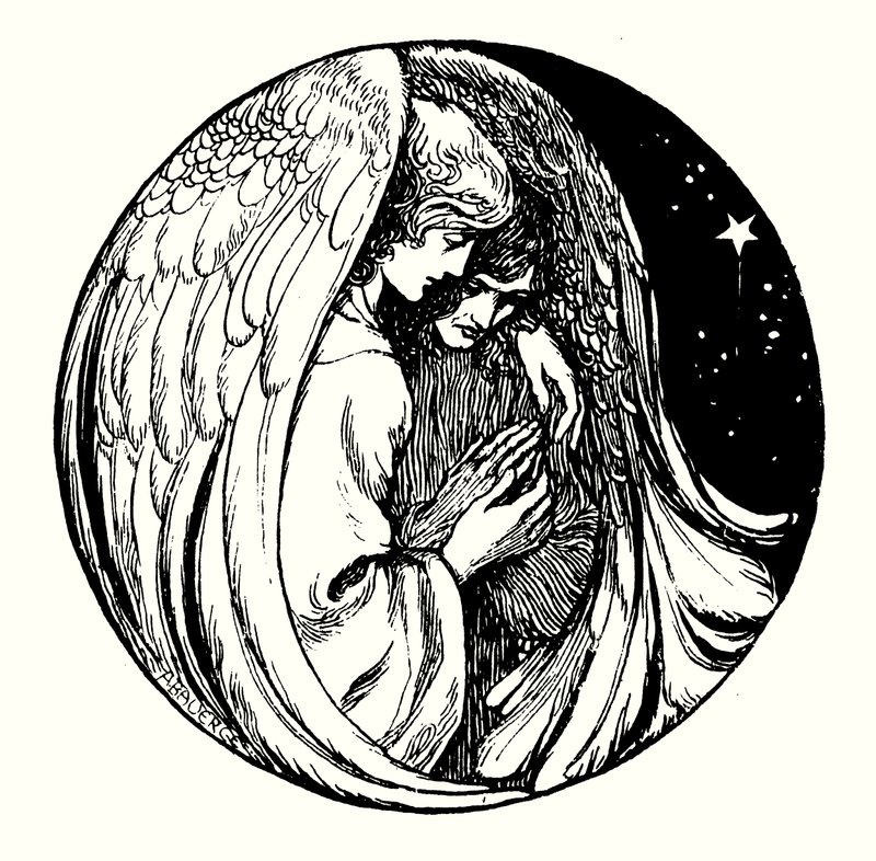 Titelsideillustration til Allegories af Frederic W Farrar (gravering) af Amelia M. (attr.to) Bowerley or Bauerle