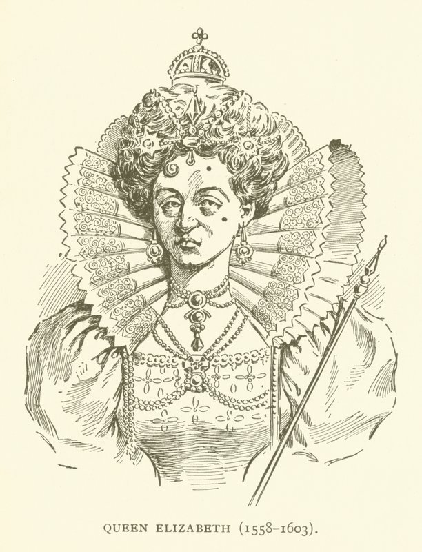 Dronning Elizabeth (1558-1603) af American School