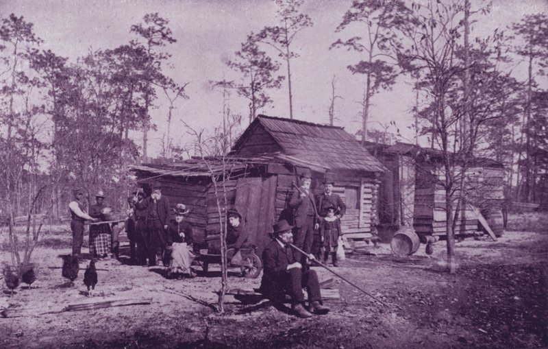 En lejr af Consumptives, nær Lake Worth, Florida (s/h-billede) af American Photographer (after)