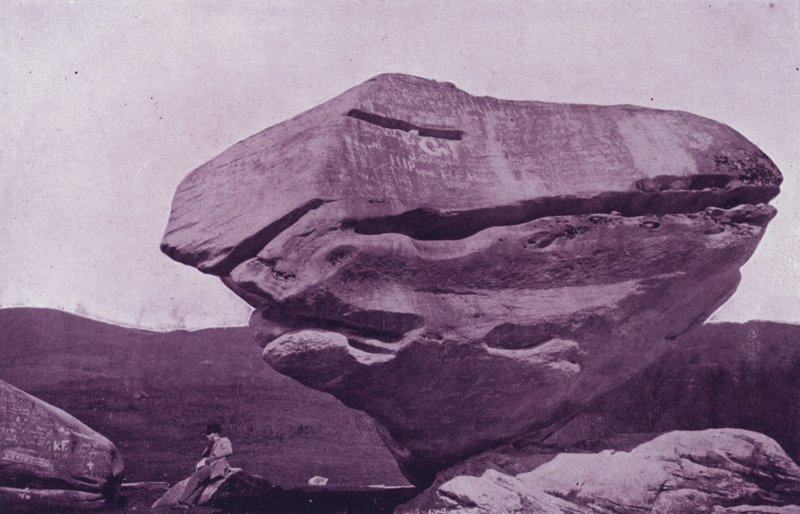 Balanced Rock, nær Pittsfield, Massachusetts (s/h-billede) af American Photographer (after)