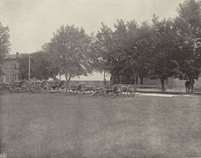 Batteri i Fort Omaha, Nebraska (s/h foto) af American Photographer (after)