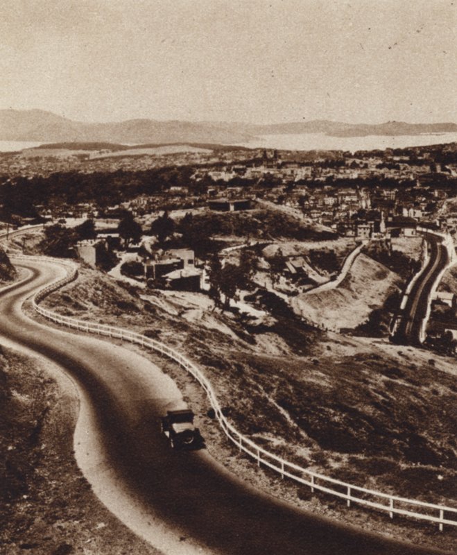 Californien: San Francisco fra Twin Peaks (s/h-billede) af American Photographer (after)
