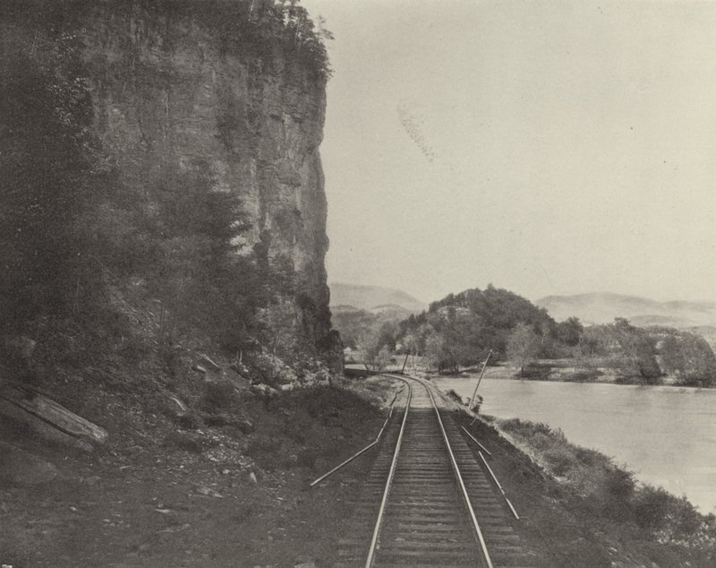 Castle Rock, New River (s/h-billede) af American Photographer (after)