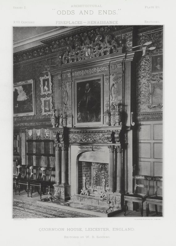 Pejs: Quorndon House, Leicester, England (s/h-billede) af American Photographer (after)