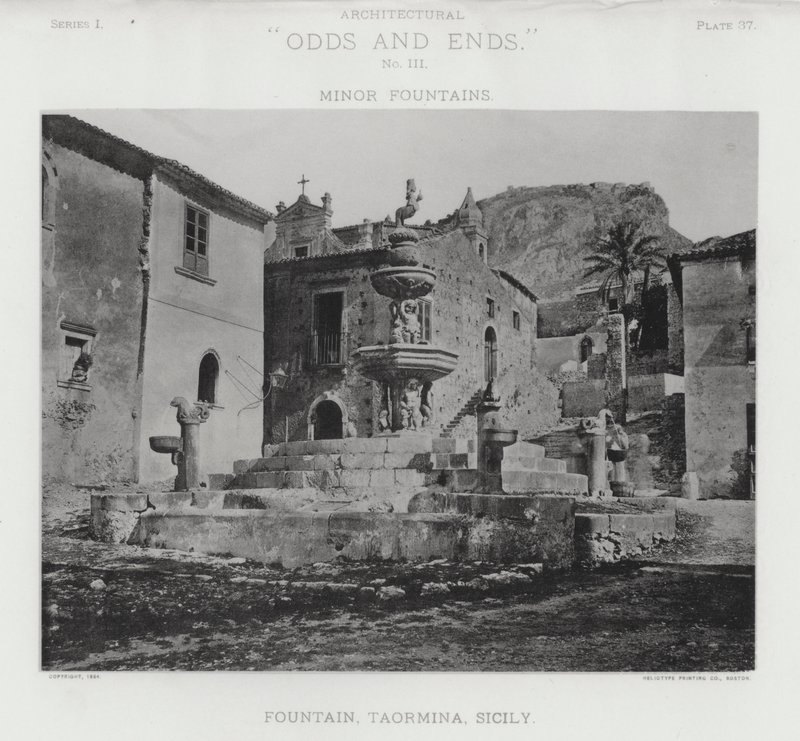 Fountain, Taormina, Sicilien (s/h foto) af American Photographer (after)
