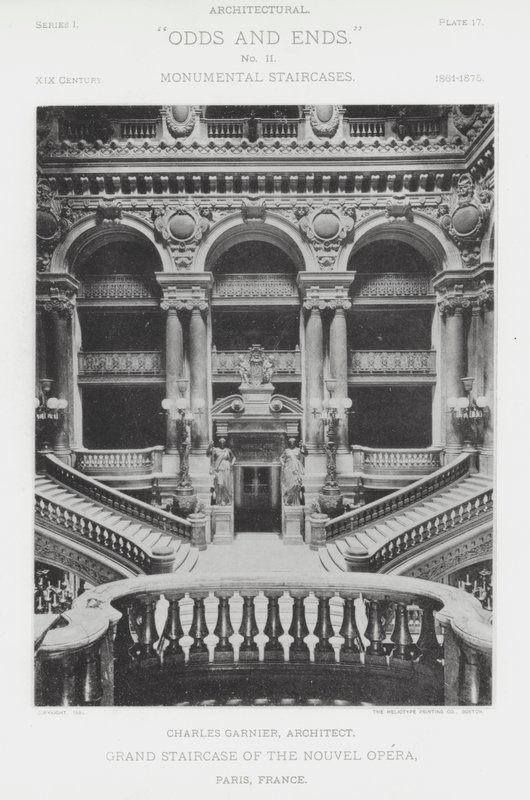 Grand Staircase af Nouvel Opera, Paris, Frankrig (s/h foto) af American Photographer (after)