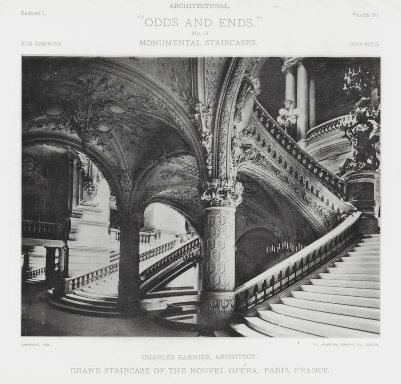 Grand Staircase af Nouvel Opera, Paris, Frankrig (s/h foto) af American Photographer (after)