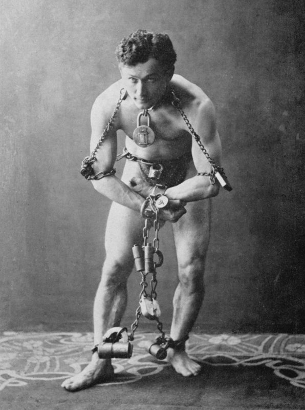 Harry Houdini, ca. 1900 (s/h-billede) af American Photographer (after)