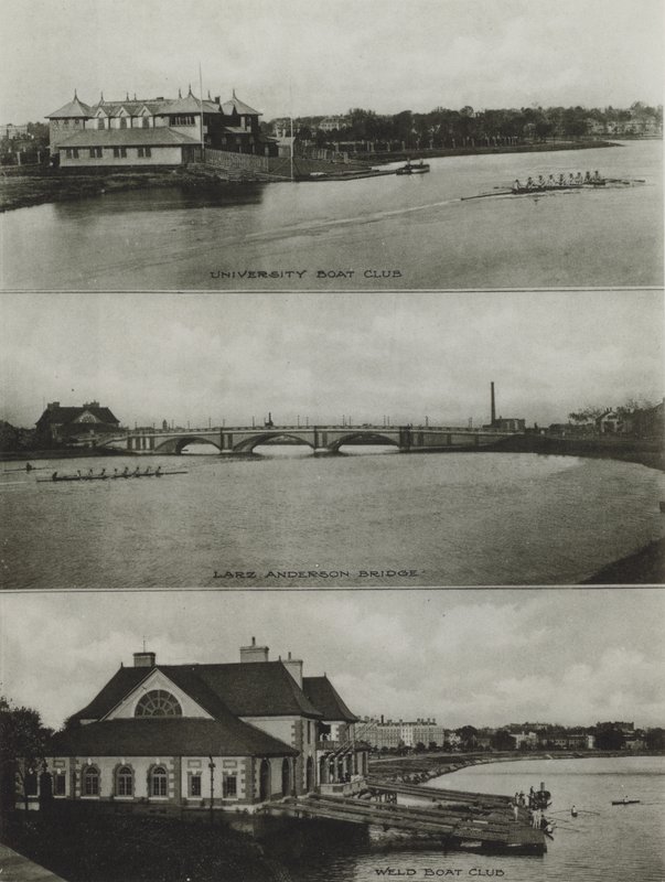 Harvard University: University Boat Club, Larz Anderson Bridge, Weld Boat Club (s/h foto) af American Photographer (after)