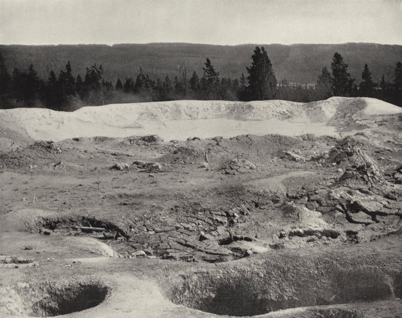 Mammoth Paint Pots, Yellowstone Valley, Wyoming (s/h-billede) af American Photographer (after)