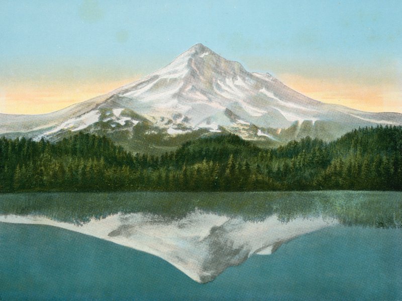 Mount Hood fra Lost Lake (foto) af American Photographer (after)