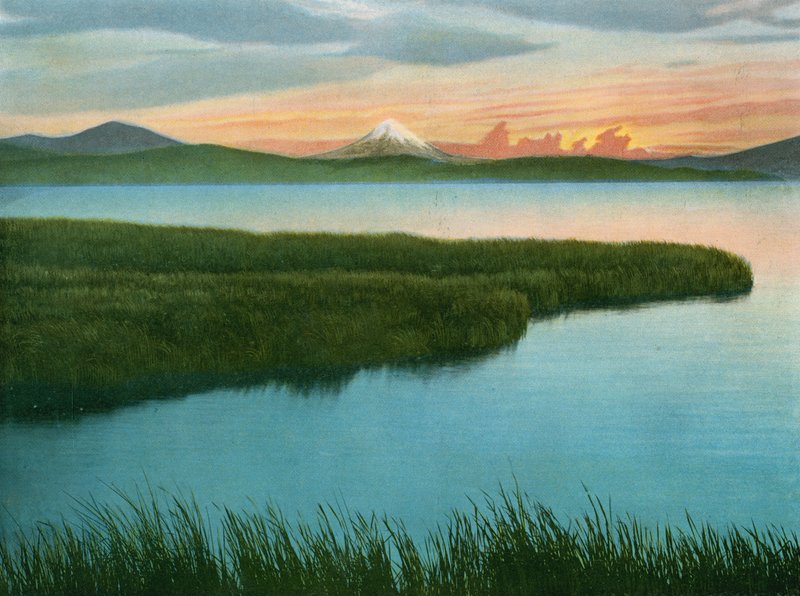 Mount McLaughlin fra Upper Klamath Lake (foto) af American Photographer (after)