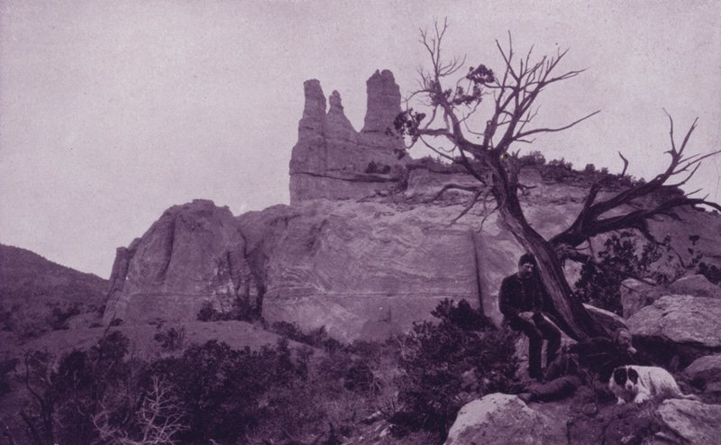 Navajo Church, nær Fort Wingate (s/h foto) af American Photographer (after)