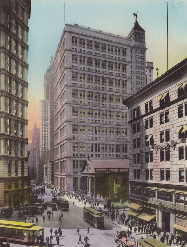 New York: St Paul Bldg; Am Telefon og Telegraf; Astor House (foto) af American Photographer (after)