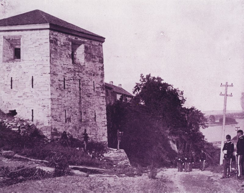Old Fort Snelling, ved Mississippi-floden (s/h foto) af American Photographer (after)