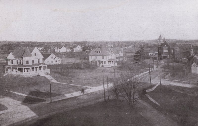 Old Orchard Beach, Maine: Ser ind i landet fra Old Orchard House (s/h-billede) af American Photographer (after)