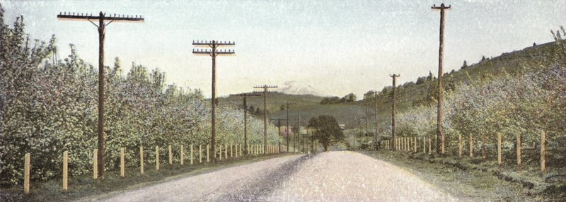 Oregon: En vej i Hood River Valley (foto) af American Photographer (after)