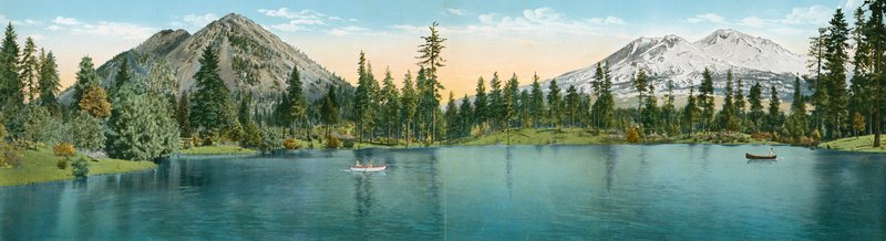 Panorama af Mount Shasta og Black Butte (foto) af American Photographer (after)
