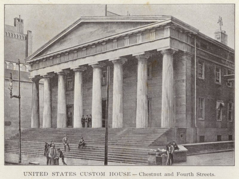 Philadelphia: United States Custom House, Chestnut and Fourth Streets (s/h-billede) af American Photographer (after)