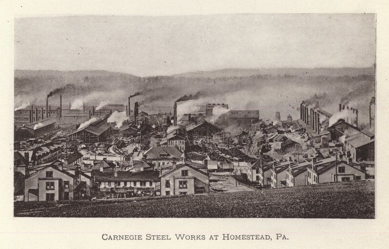 Pittsburgh: Carnegie Steel Works at Homestead, Pennsylvania (s/h foto) af American Photographer (after)