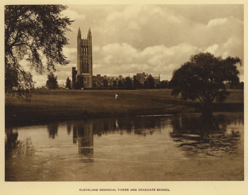 Princeton University: Cleveland Memorial Tower og Graduate School (s/h-billede) af American Photographer (after)