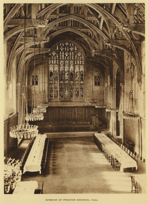 Princeton University: Interiør af Proctor Memorial Hall (s/h foto) af American Photographer (after)