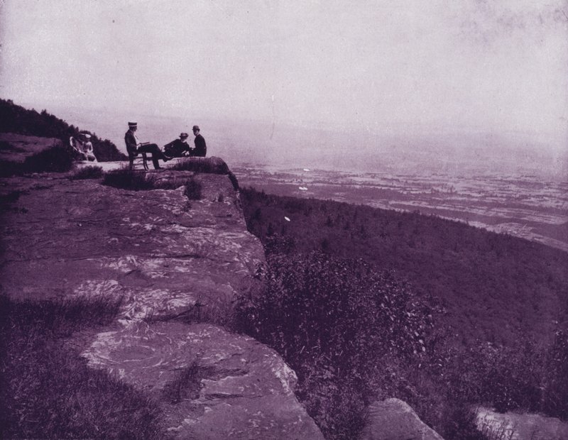 Prospekt fra toppen af White Mountains, New Hampshire (s/h foto) af American Photographer (after)
