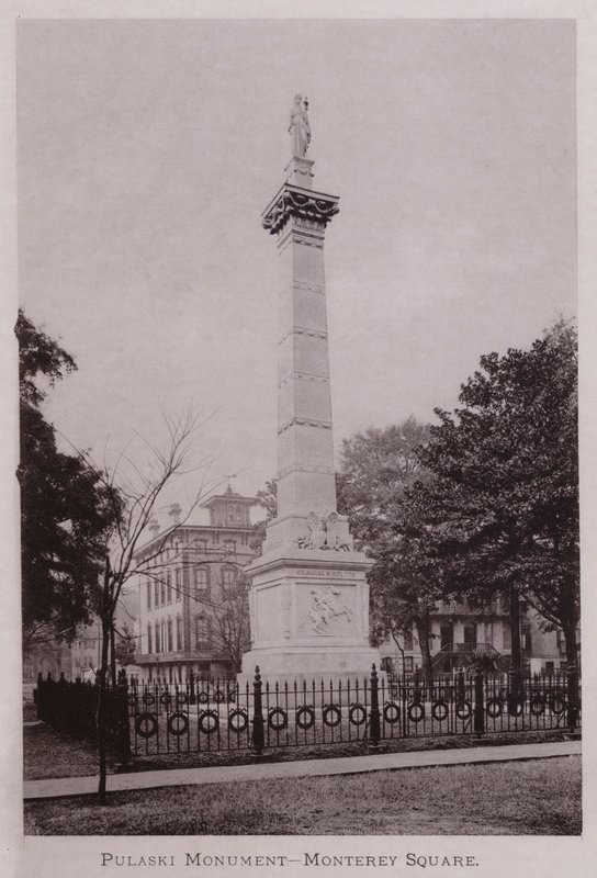Pulaski Monument, Monterey Square (s/h foto) af American Photographer (after)