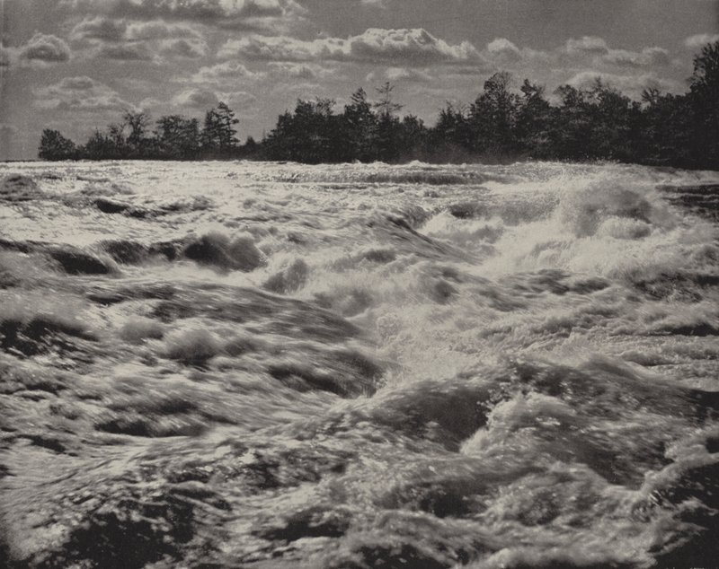 Rapids of Niagara over Falls (s/h foto) af American Photographer (after)