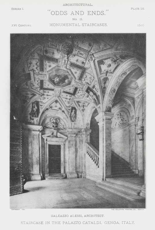 Trappe i Palazzo Cataldi, Genova, Italien (s/h foto) af American Photographer (after)