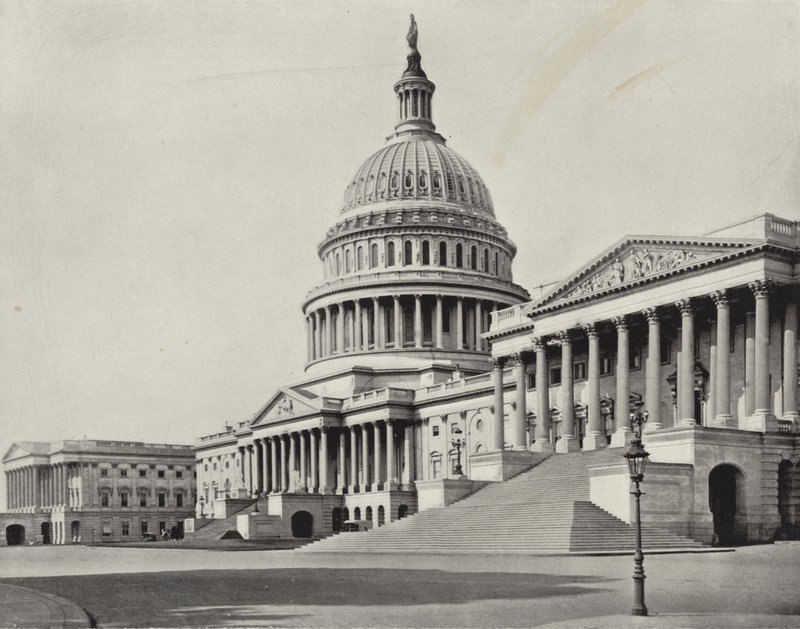 Hovedstadsbygningen i Washington (s/h-billede) af American Photographer (after)