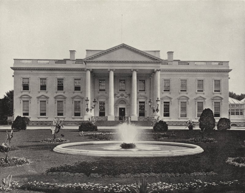 Det Hvide Hus, Washington City (s/h-billede) af American Photographer (after)