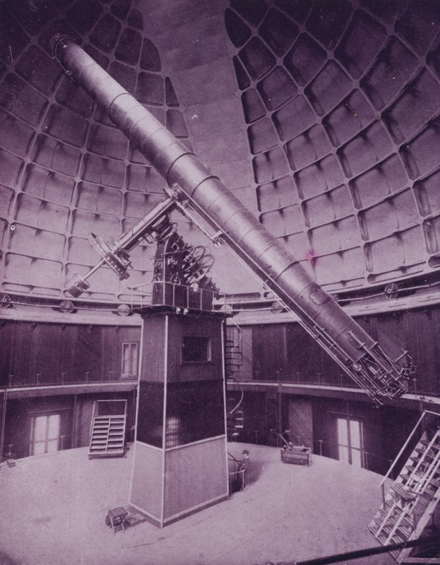 Det store teleskop, i Lick Observatory (s/h foto) af American Photographer (after)