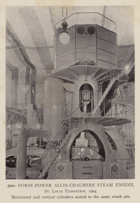 Allis-Chalmers-dampmaskine med 5000 hestekræfter, St Louis-udstillingen af American Photographer