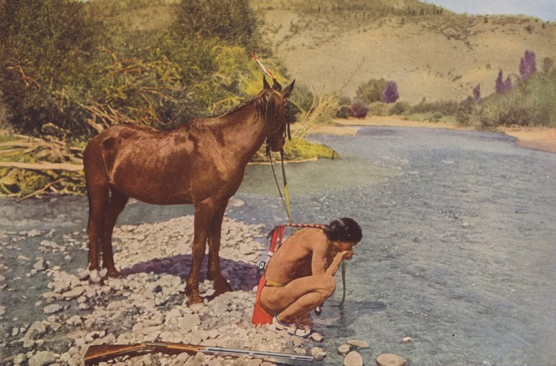 Apache-kriger, Rio Navaho Arizona (foto i farver) af American Photographer