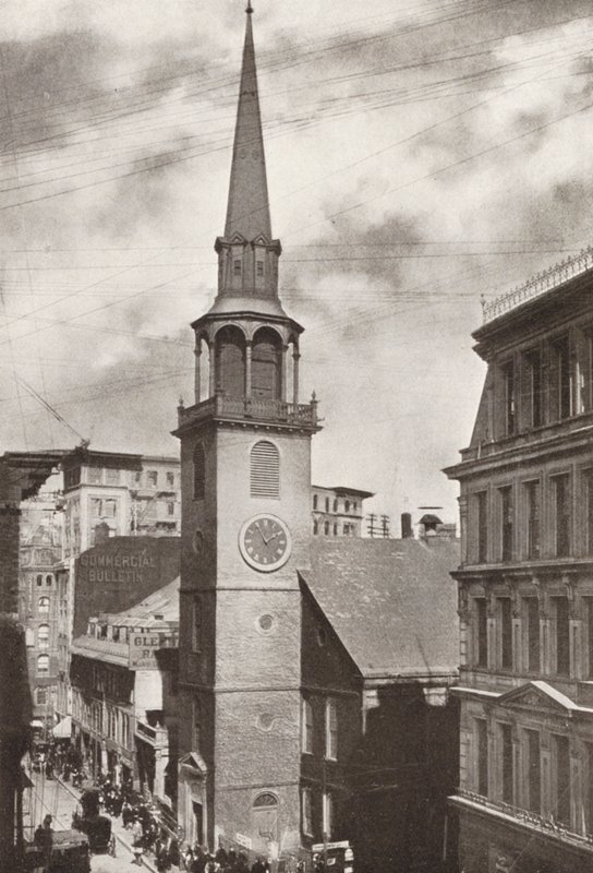 Boston: Old South Church, Washington Street (s/h-foto) af American Photographer