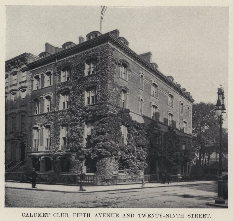 Calumet Club, Fifth Avenue og Twenty-Ninth Street (s/h-billede) af American Photographer