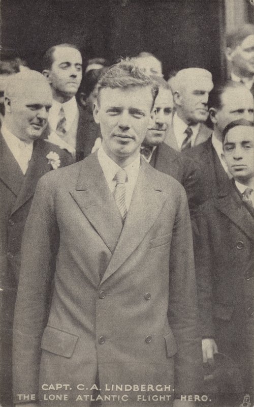 Charles Lindbergh, amerikansk flyver, der foretog den første transatlantiske soloflyvning af American Photographer