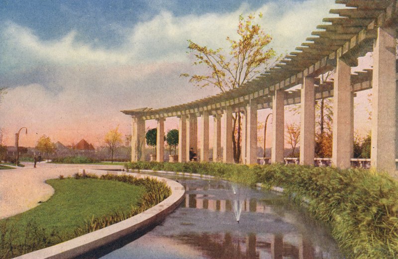 Chicago: Pergola i Douglas Park (farvefoto) af American Photographer