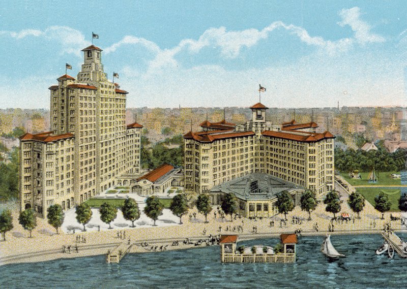 Edgewater Beach Hotel (farvet foto) af American Photographer