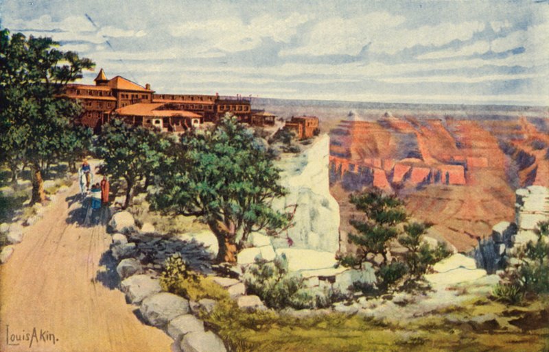 El Tovar Hotel on the Rim, Grand Canyon National Park (farvefoto) af American Photographer