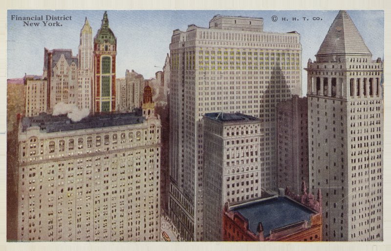 Financial District, New York City, USA (foto i farver) af American Photographer