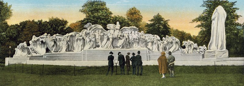 Fountain of Time, Washington Park (farvet foto) af American Photographer