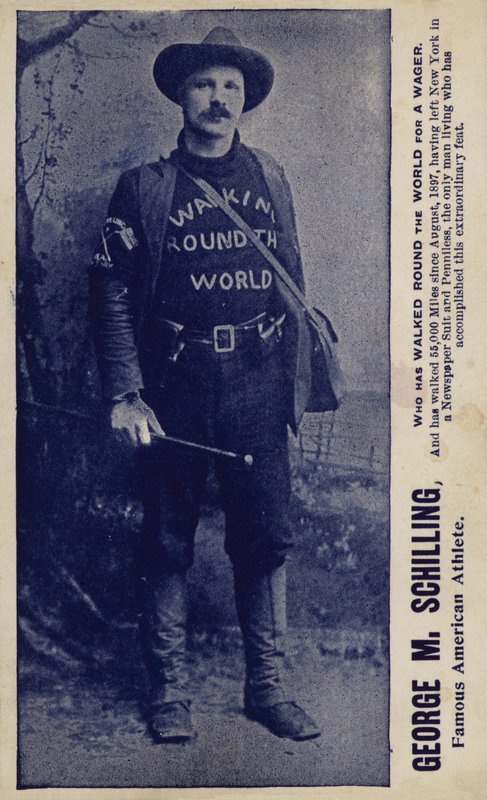 George M Schilling, berømt amerikansk atlet (s/h-foto) af American Photographer